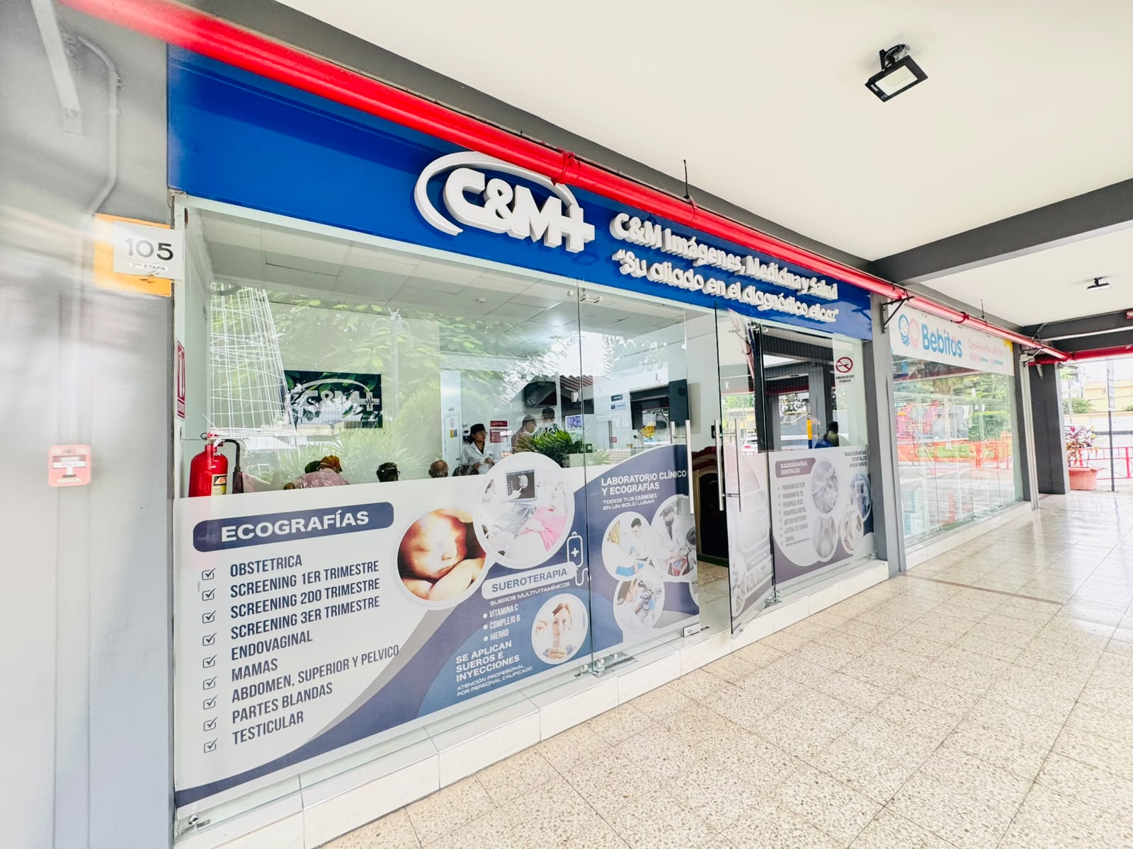 Fachada de C&M Imágenes, Medicina y Salud